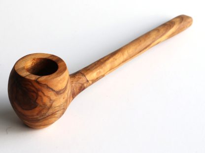 7.5" One of a Kind Olive Cob Pipe-Wood Smoking Pipe for Dried Herbs, Flower, Tobacco, Sage - Image 3