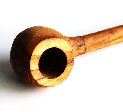 7.5" One of a Kind Olive Cob Pipe-Wood Smoking Pipe for Dried Herbs, Flower, Tobacco, Sage - Image 2