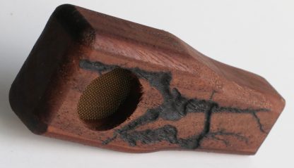 3" American Walnut Crafted Smoking Pipe-Fractal Shock-Big Bowl - Image 5