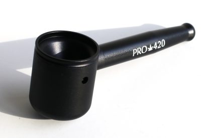 PRO 420 Aluminum Alloy Pipe-Lifetime Use-Large Bowl-4.5" Length-Black Heavy Duty Smoking Pipe - Image 14