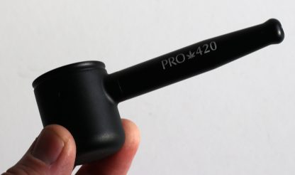 PRO 420 Aluminum Alloy Pipe-Lifetime Use-Large Bowl-4.5" Length-Black Heavy Duty Smoking Pipe - Image 7