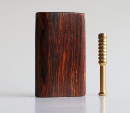 One of a Kind Cocobolo Wood Dugout & One Hitter - Image 3