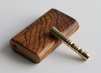 Bocote Wood Dugout & Brass one hitter pipe - Image 4