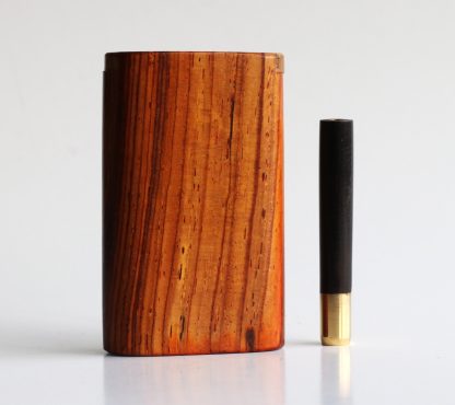 One of a Kind Cocobolo Wood Dugout & One Hitter - Image 3