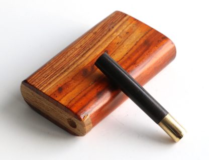 One of a Kind Cocobolo Wood Dugout & One Hitter - Image 4