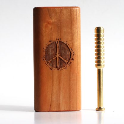 One of a Kind Cherry Wood Dugout & One Hitter-The Peace Dugout - Image 3