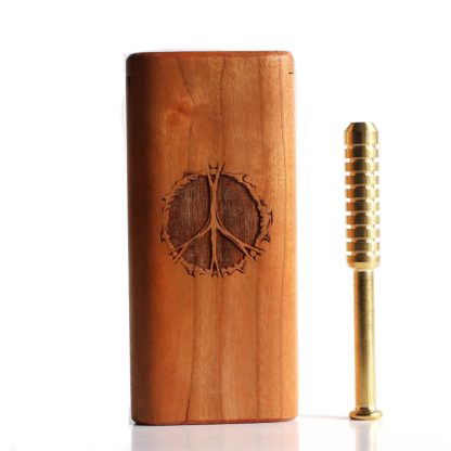 One of a Kind Cherry Wood Dugout & One Hitter-The Peace Dugout