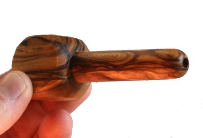 Olive Wood Pipe-Beautifully Handcrafted African Olive Wood Smoking Pipe - Image 2