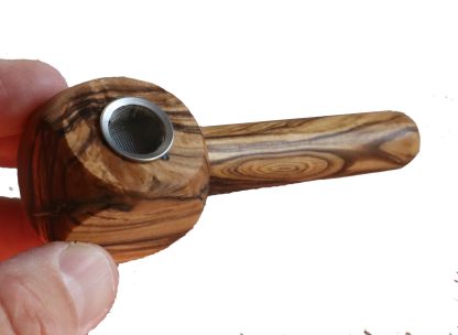 Olive Wood Pipe-Beautifully Handcrafted African Olive Wood Smoking Pipe - Image 3