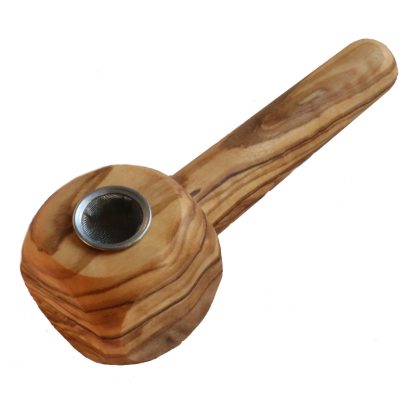 Olive Wood Pipe-Beautifully Handcrafted African Olive Wood Smoking Pipe