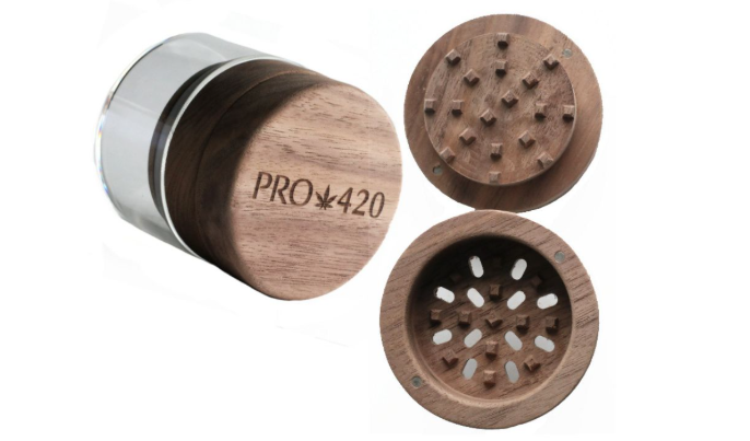 2 in 1 Glass Jar and Herb Grinder