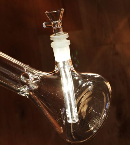 10" Clear Glass Bong-Slider & Herb Bowl-Top quality Table top water beaker-bong-glass pipe - Image 6