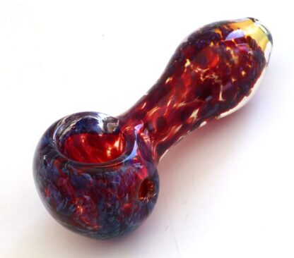 3" Glass Spoon Pipe- Fire Mini Glass Pipe for Smoking Herb-Discreet - Image 2