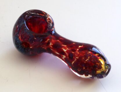 3" Glass Spoon Pipe- Fire Mini Glass Pipe for Smoking Herb-Discreet - Image 3