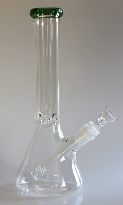 10" Clear Glass Bong-Slider & Herb Bowl-Top quality Table top water beaker-bong-glass pipe - Image 4