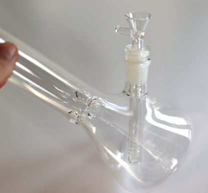 10" Clear Glass Bong-Slider & Herb Bowl-Top quality Table top water beaker-bong-glass pipe - Image 3